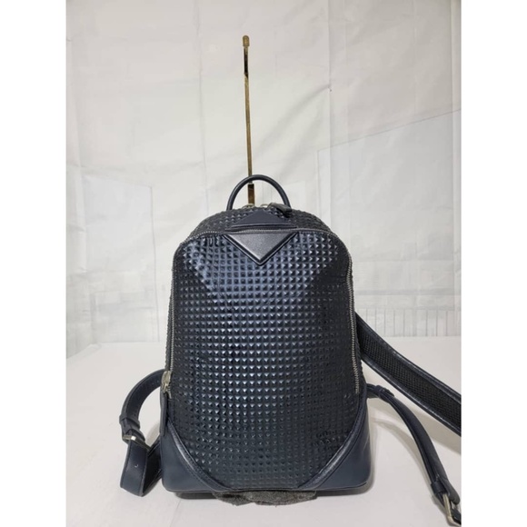 Authentic MCM Backpack Duke Luxus Deep Navy Blue - Picture 1 of 16